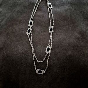 Elegant Silver-Tone  Women's Necklace